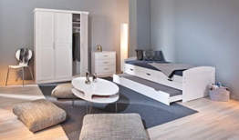 einzelbett mit schubladen